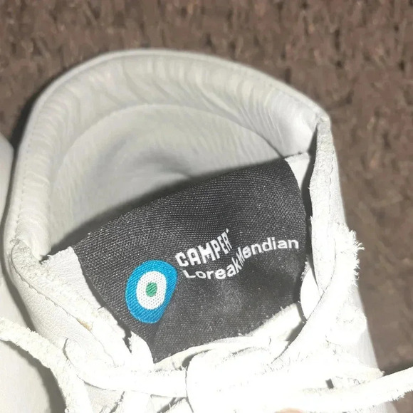 CAMPER X LOREAK MENDIAN-Moccasin Boot-Light Gray Leather-Sz 38-Near Mint-RARE-HT - Picture 4 of 8